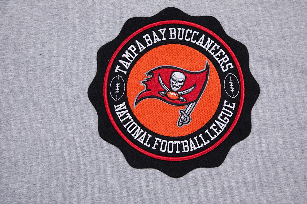Tampa Bay Buccaneers Pro Standard Crest Emblem Pullover Sweatshirt Heather Gray