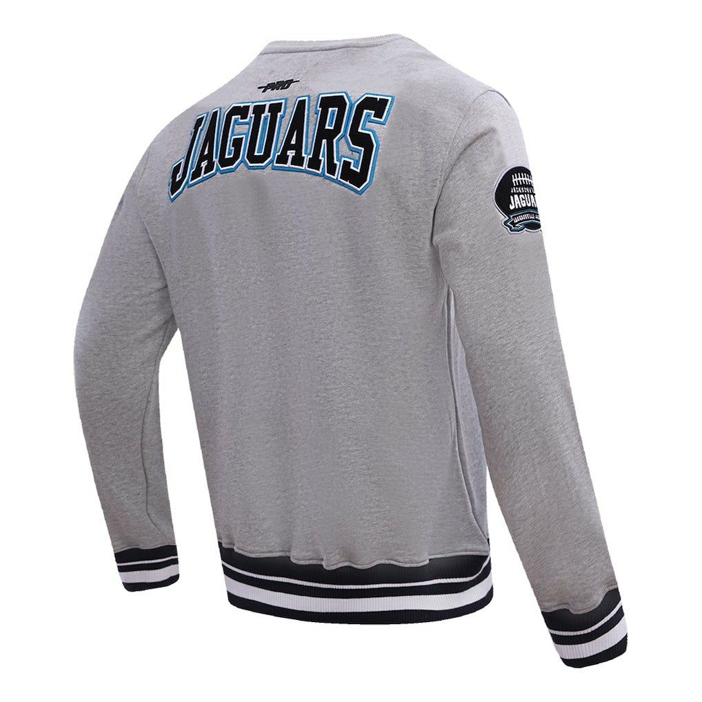 Jacksonville Jaguars Pro Standard Crest Emblem Pullover Sweatshirt Heather Gray