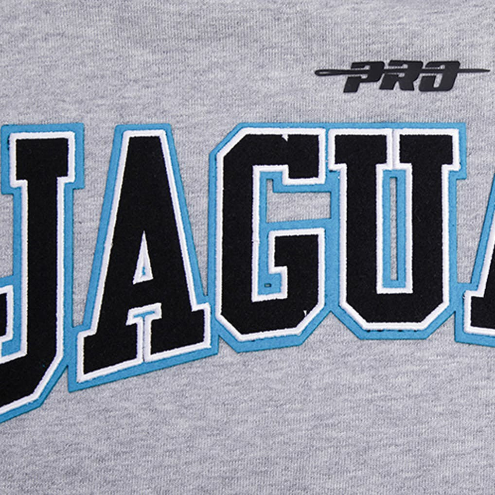 Jacksonville Jaguars Pro Standard Crest Emblem Pullover Sweatshirt Heather Gray