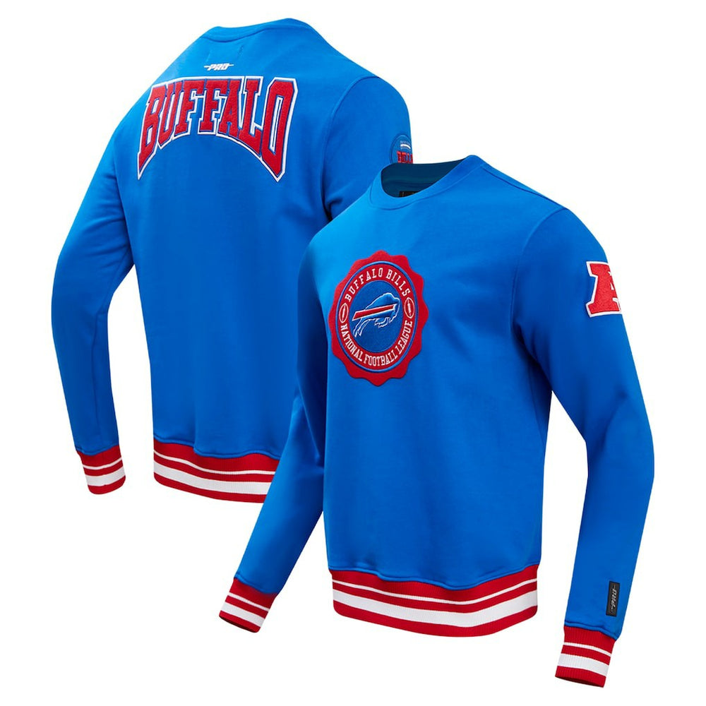 Buffalo Bills Pro Standard Crest Emblem Pullover Sweatshirt Royal