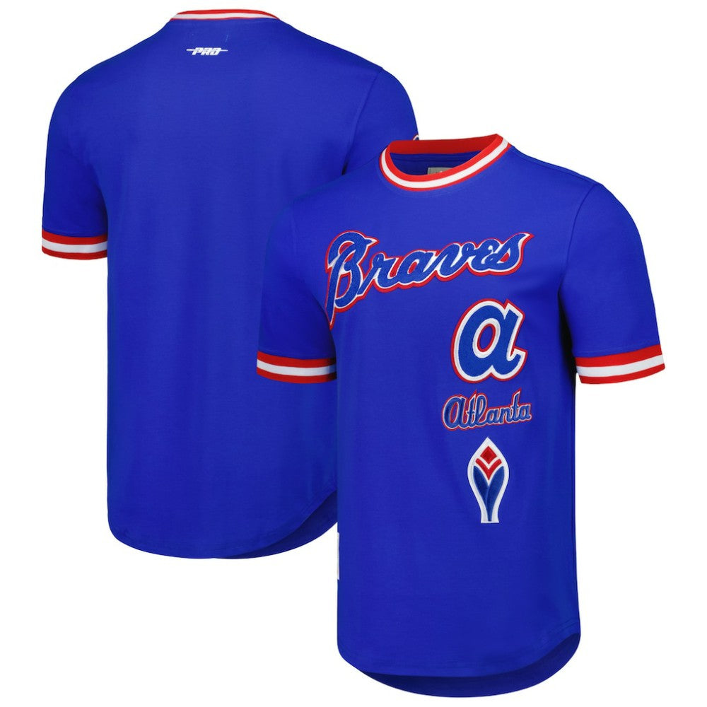 Atlanta Braves Pro Standard Cooperstown Collection Retro Classic T-Shirt - Royal T-shirts