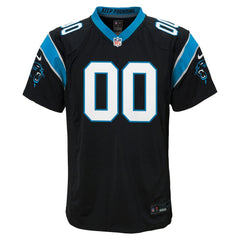 Carolina Panthers Youth Custom Game Jersey Black