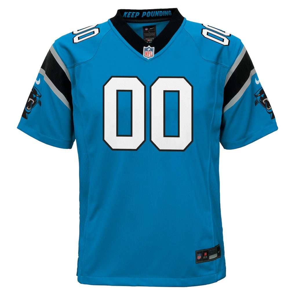 Carolina Panthers Youth Alternate Custom Game Jersey Blue