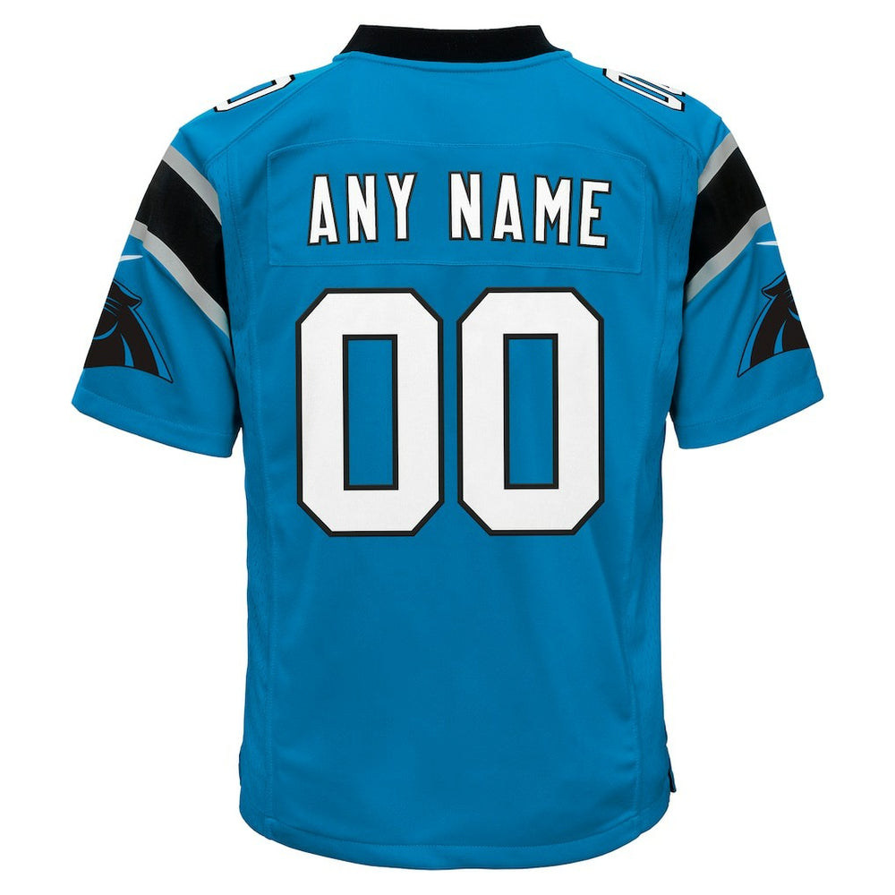 Carolina Panthers Youth Alternate Custom Game Jersey Blue