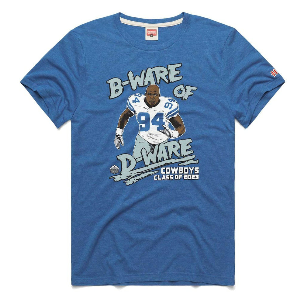 DeMarcus Ware Dallas Cowboys Homage Unisex Caricature Retired Player Tri-Blend T-Shirt Royal