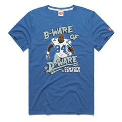 DeMarcus Ware Dallas Cowboys Homage Unisex Caricature Retired Player Tri-Blend T-Shirt Royal