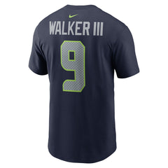 Kenneth Walker III Seattle Seahawks Player Name & Number T-Shirt College Navy