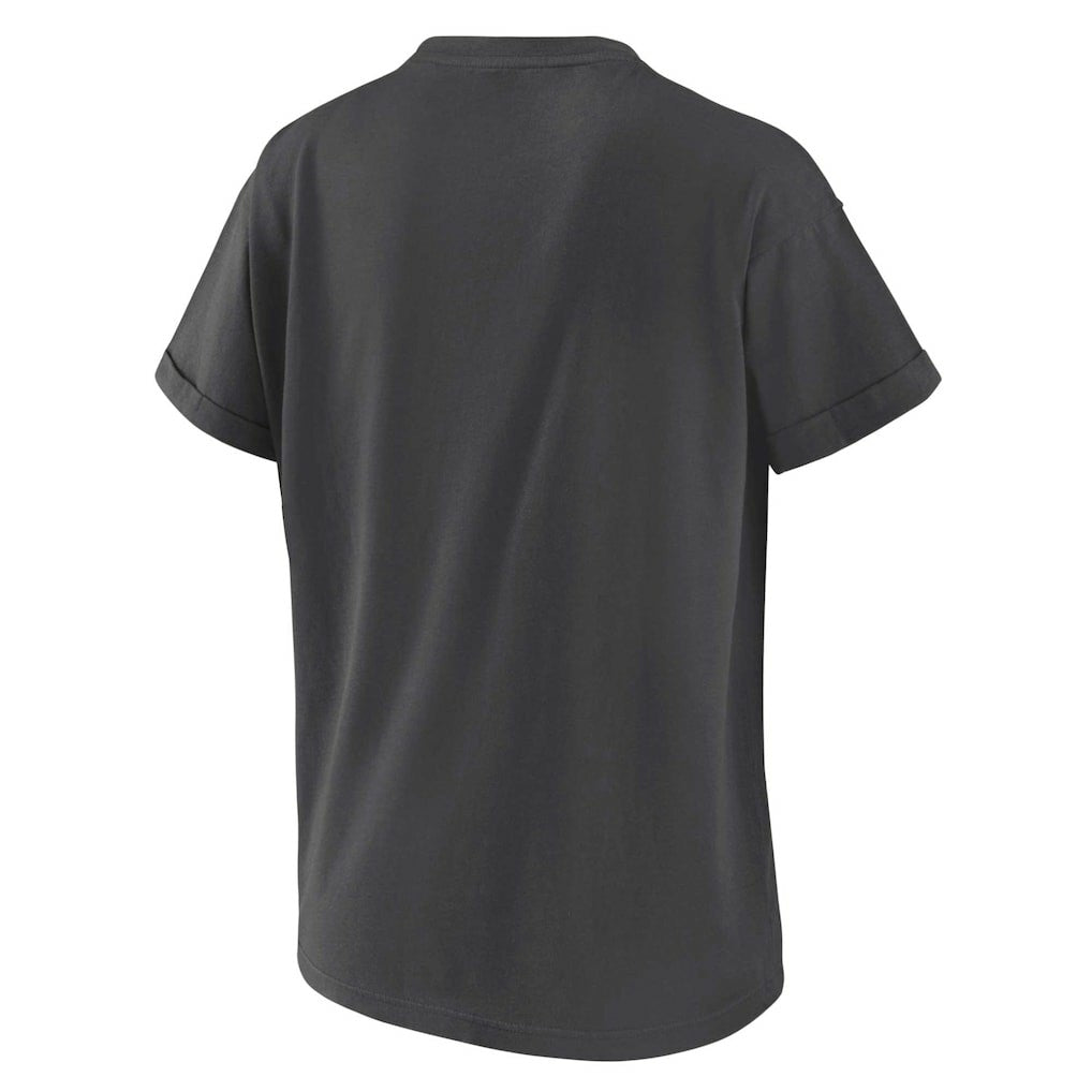 Cleveland Browns WEAR by Erin Andrews Women's Boyfriend T-Shirt Charcoal