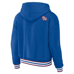Buffalo Bills WEAR by Erin Andrews Women's Lace-Up Pullover Hoodie Royal