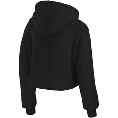 Cincinnati Bengals WEAR by Erin Andrews Women's Domestic Cropped Pullover Hoodie Black