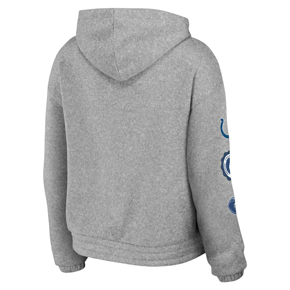Indianapolis Colts WEAR by Erin Andrews Women's Full-Zip Hoodie Heather Gray