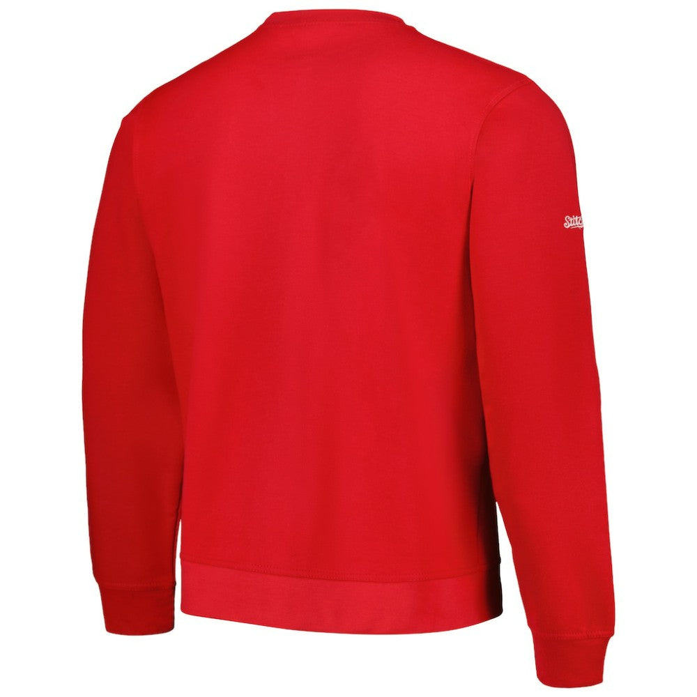 St. Louis Cardinals Stitches Pullover Sweatshirt - Red Pullover