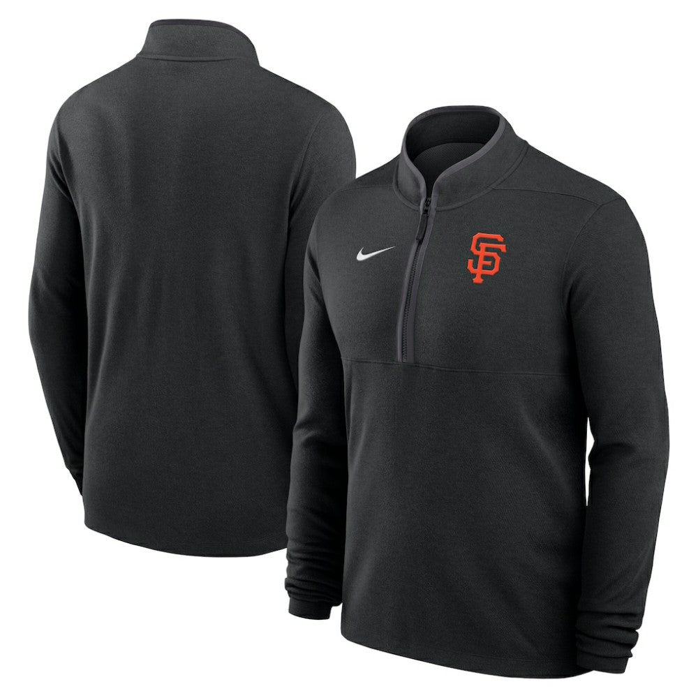 San Francisco Giants Nike Dri-FIT Victory Half-Zip Pullover - Black Pullover