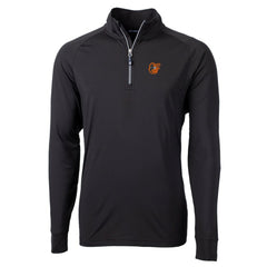 Baltimore Orioles Cutter & Buck Adapt Eco Knit Stretch Recycled Quarter-Zip Pullover Top - Black Pullover