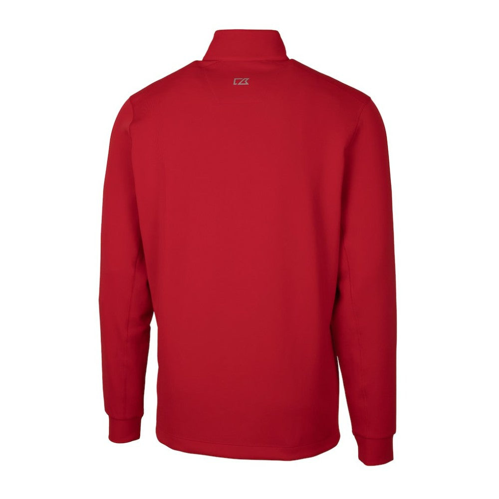 Philadelphia Phillies Cutter & Buck Traverse Stretch Quarter-Zip Pullover Top - Red Pullover