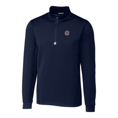 Chicago Cubs Cutter & Buck Traverse Stretch Quarter-Zip Pullover Top - Navy Pullover