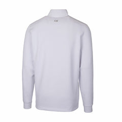 Cleveland Guardians Cutter & Buck Traverse Stretch Quarter-Zip Pullover Top - White Pullover