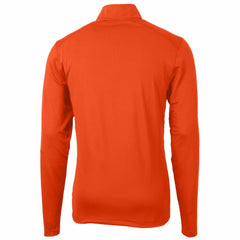 Detroit Tigers Cutter & Buck Virtue Eco Pique Recycled Quarter-Zip Pullover Top - Orange Pullover