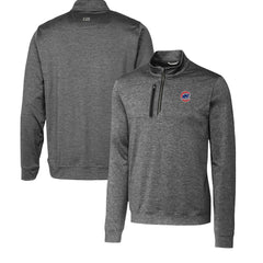 Chicago Cubs Cutter & Buck Stealth Heathered Quarter-Zip Pullover Top - Gray Pullover