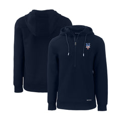 New York Mets Cutter & Buck Stars & Stripes Roam Eco Half-Zip Recycled Pullover Hoodie - Navy Hoodies