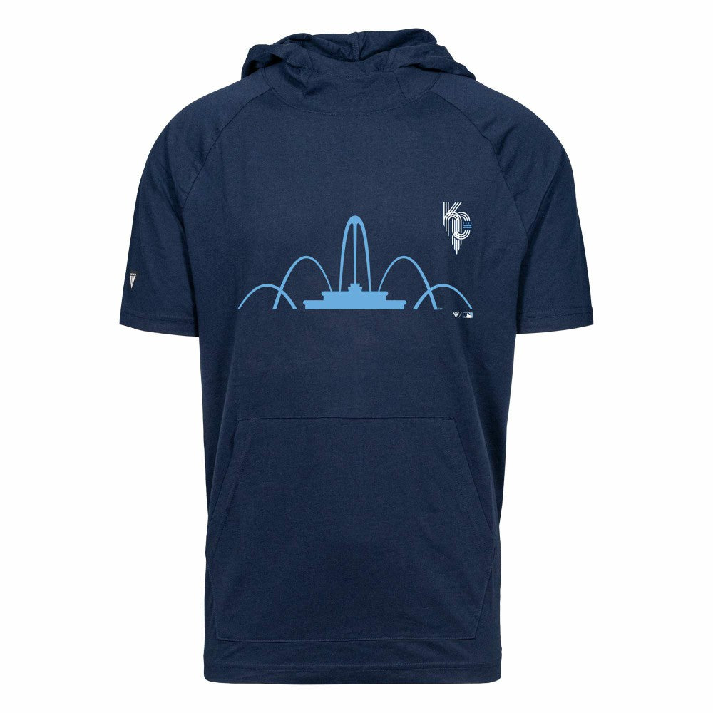 Kansas City Royals Levelwear City Connect Phase Core Hoodie T-Shirt  - Navy Hoodies