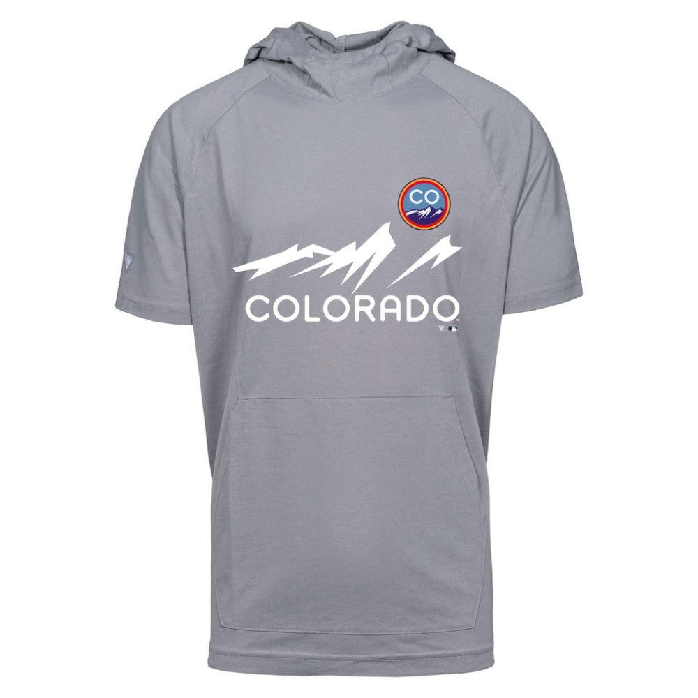 Colorado Rockies Levelwear City Connect Phase Core Hoodie T-Shirt  - Gray Hoodies