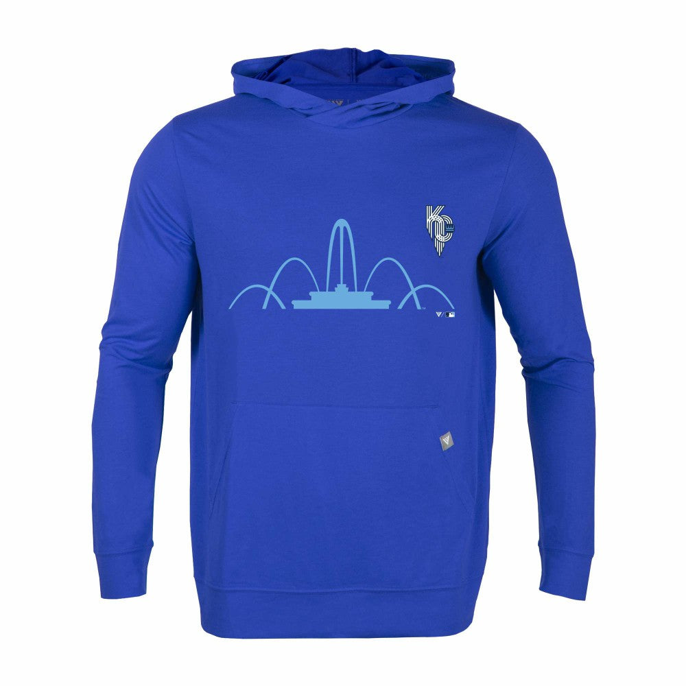 Kansas City Royals Levelwear City Connect Relay Core Logo Pullover Hoodie - Royal Hoodies