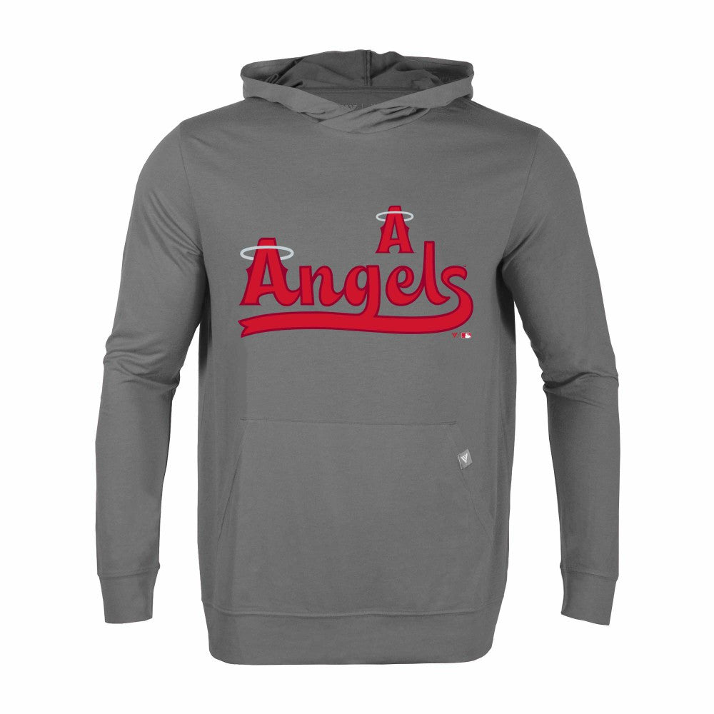 Los Angeles Angels Levelwear City Connect Relay Core Logo Pullover Hoodie - Gray Hoodies