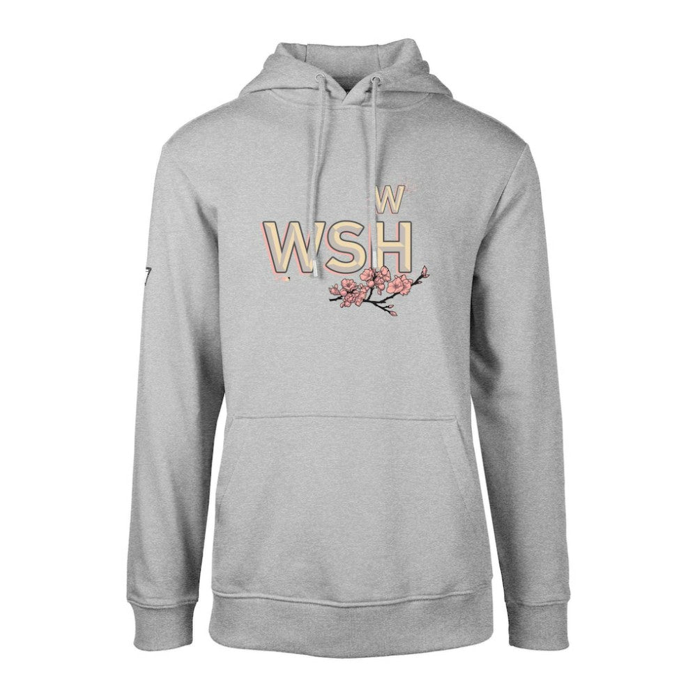Washington Nationals Levelwear City Connect Podium Core Logo Pullover Hoodie - Heather Gray Hoodies