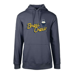 Milwaukee Brewers Levelwear City Connect Podium Core Logo Pullover Hoodie - Navy Hoodies