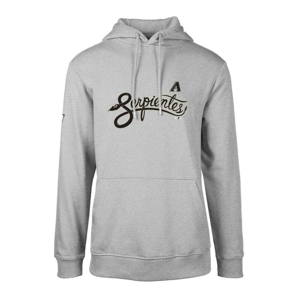 Arizona Diamondbacks Levelwear City Connect Podium Core Logo Pullover Hoodie - Heather Gray Hoodies