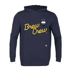 Milwaukee Brewers Levelwear City Connect Relay Core Logo Pullover Hoodie - Navy Hoodies