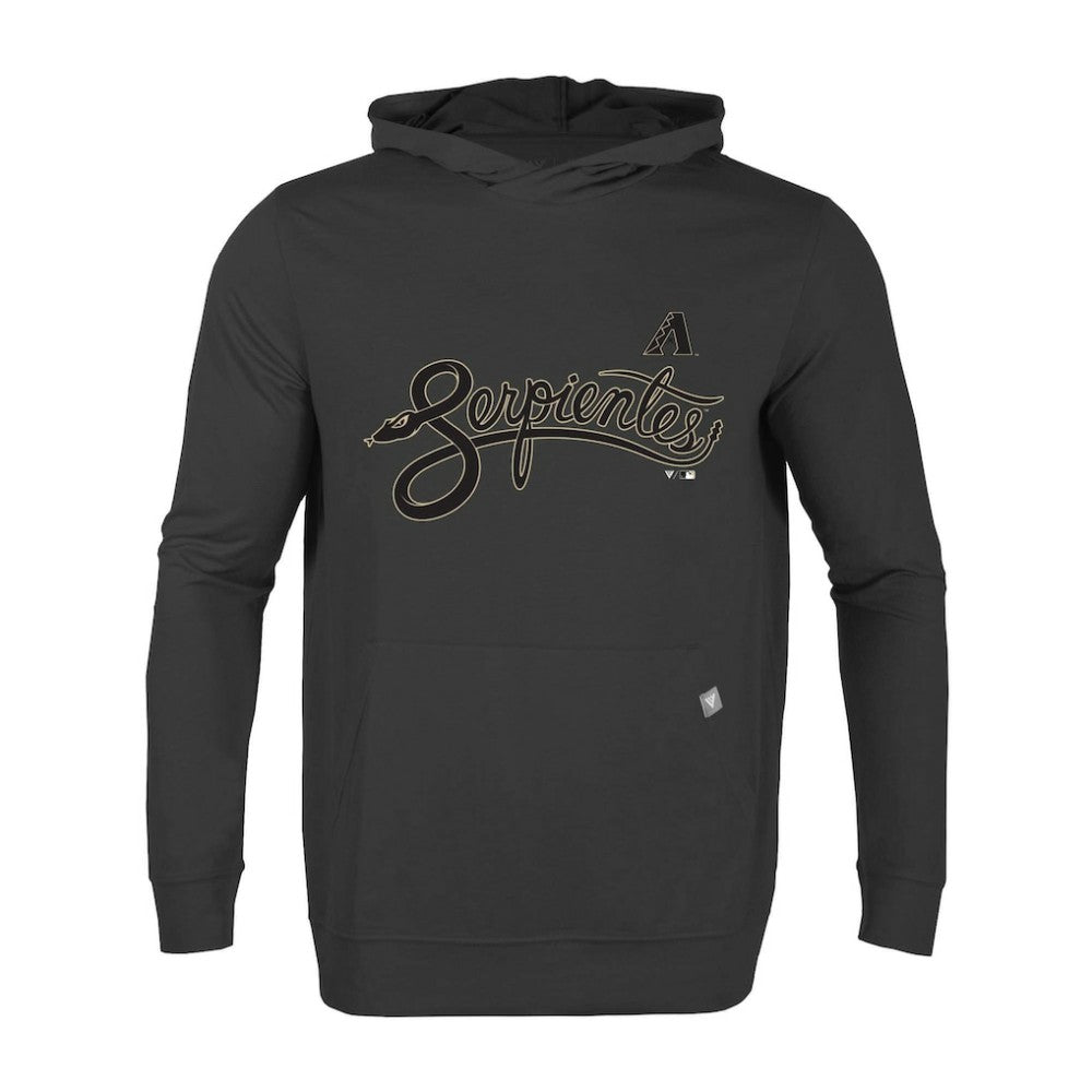 Arizona Diamondbacks Levelwear City Connect Relay Core Logo Pullover Hoodie - Black Hoodies