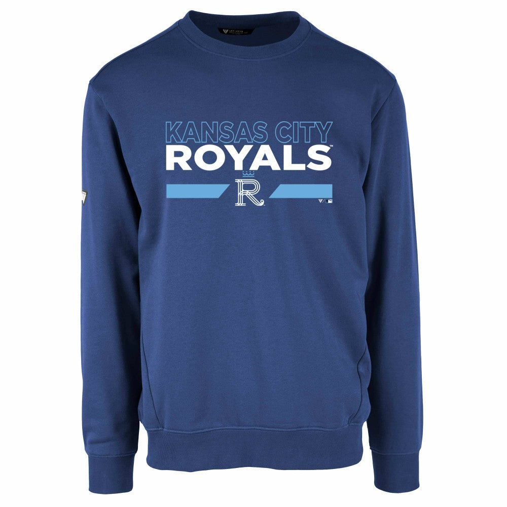 Kansas City Royals Levelwear City Connect Zane No Hitter Pullover Sweatshirt - Royal Pullover