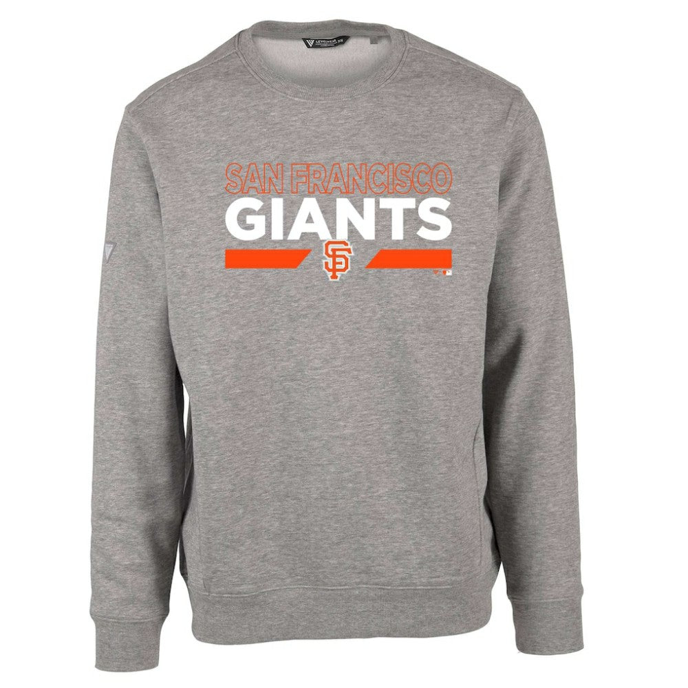 San Francisco Giants Levelwear City Connect Zane No Hitter Pullover Sweatshirt - Heather Gray Pullover