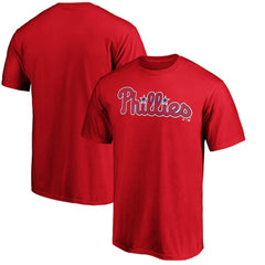 Philadelphia Phillies Official Team Wordmark T-Shirt - Red T-shirts