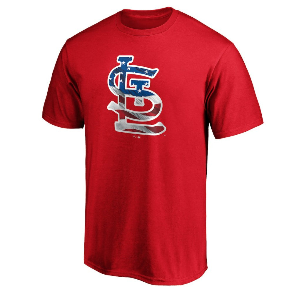 St. Louis Cardinals Banner Wave T-Shirt - Red T-shirts