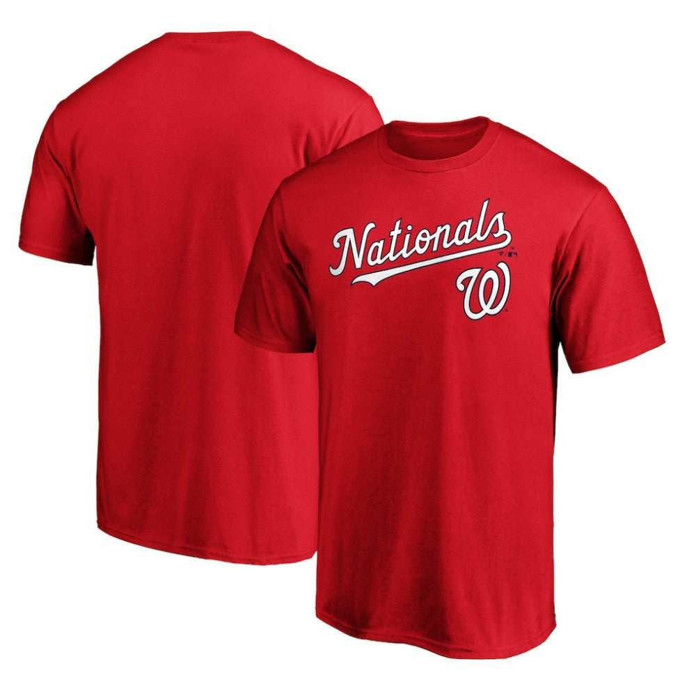 Washington Nationals Team Lockup T-Shirt - Red T-shirts
