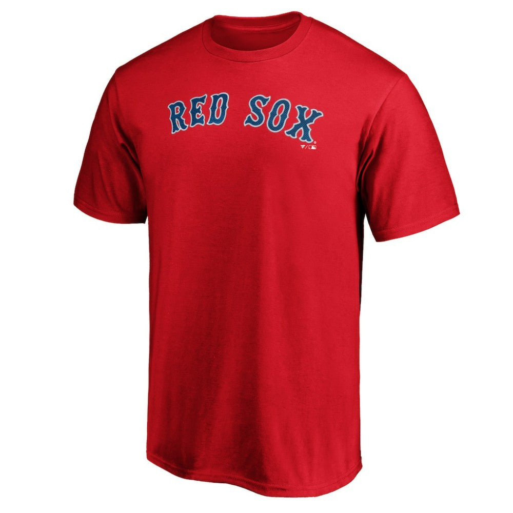 Boston Red Sox Official Team Wordmark T-Shirt - Red T-shirts