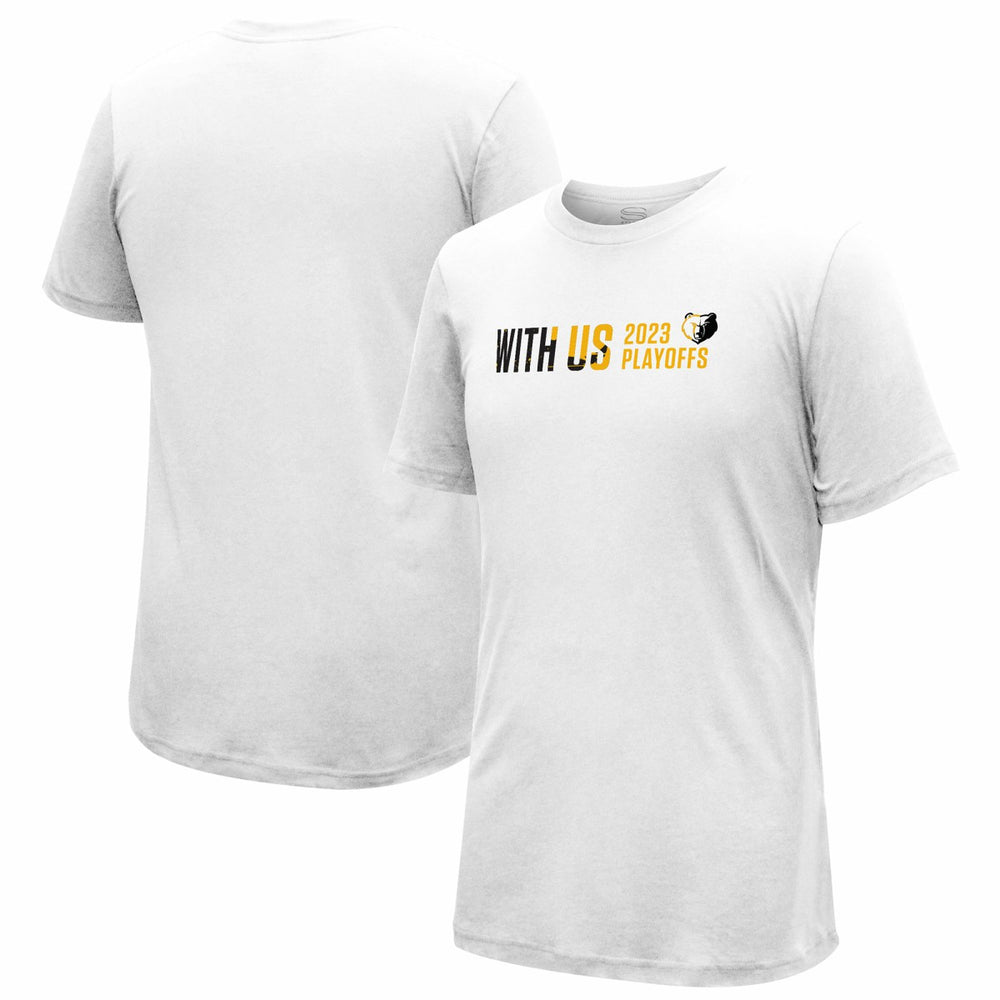 Memphis Grizzlies Stadium Essentials Unisex 2023 NBA Playoffs Slogan T-Shirt White