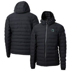 Philadelphia Eagles Cutter & Buck Helmet Mission Ridge Repreve Eco Insulated Puffer Full-Zip Jacket Black