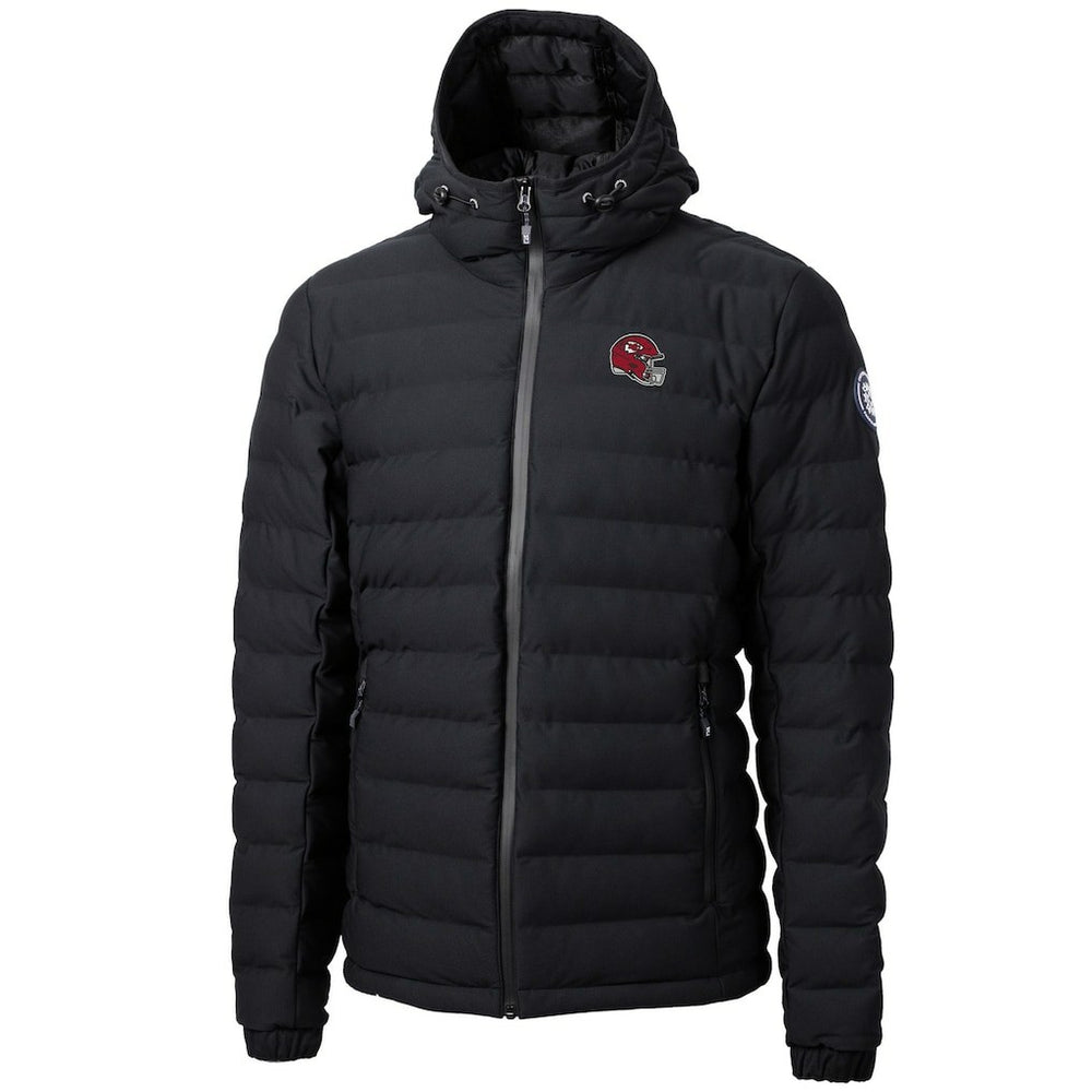 Kansas City Chiefs Cutter & Buck Helmet Mission Ridge Repreve Eco Insulated Puffer Full-Zip Jacket Black