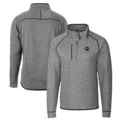 Minnesota Vikings Cutter & Buck Helmet Mainsail Sweater-Knit Half-Zip Pullover Jacket Silver