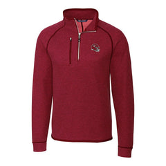 Kansas City Chiefs Cutter & Buck Helmet Mainsail Sweater-Knit Half-Zip Pullover Jacket Red