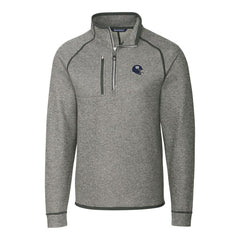 New York Giants Cutter & Buck Helmet Mainsail Sweater-Knit Half-Zip Pullover Jacket Silver