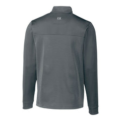 Cincinnati Bengals Cutter & Buck Traverse Stripe Stretch Quarter-Zip Pullover Top Gray