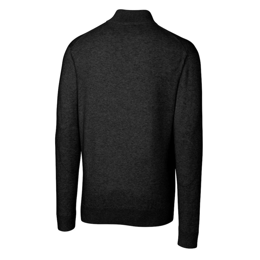 Pittsburgh Steelers Cutter & Buck Helmet Lakemont Tri-Blend Quarter-Zip Pullover Sweater Black