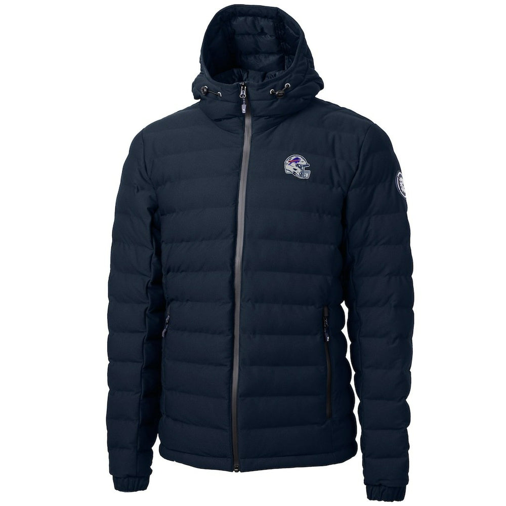 Buffalo Bills Cutter & Buck Helmet Mission Ridge Repreve Eco Insulated Puffer Full-Zip Jacket Navy