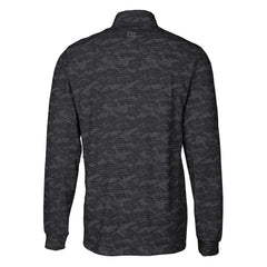 Baltimore Ravens Cutter & Buck Helmet Traverse Camo Print Stretch Quarter-Zip Pullover Top Black