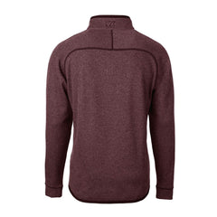 Washington Commanders Cutter & Buck Helmet Mainsail Sweater-Knit Half-Zip Pullover Jacket Burgundy